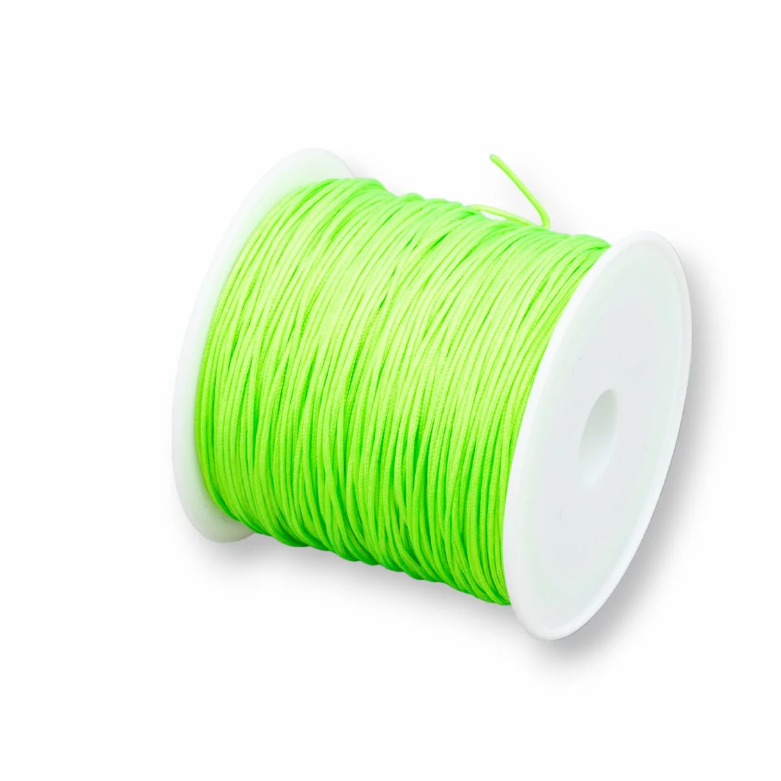 Filo Nylon Gioielli Chinese Knotting Cord 0,8mm 40 Metri Verde Fluo-CHINESE KNOTTING CORD | Worldofjewel.com