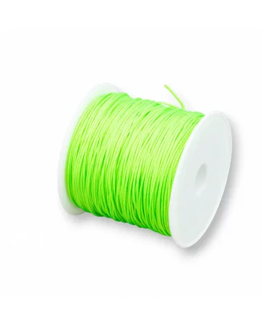 Filo Nylon Gioielli Chinese Knotting Cord 0,8mm 40 Metri Verde Fluo-CHINESE KNOTTING CORD | Worldofjewel.com