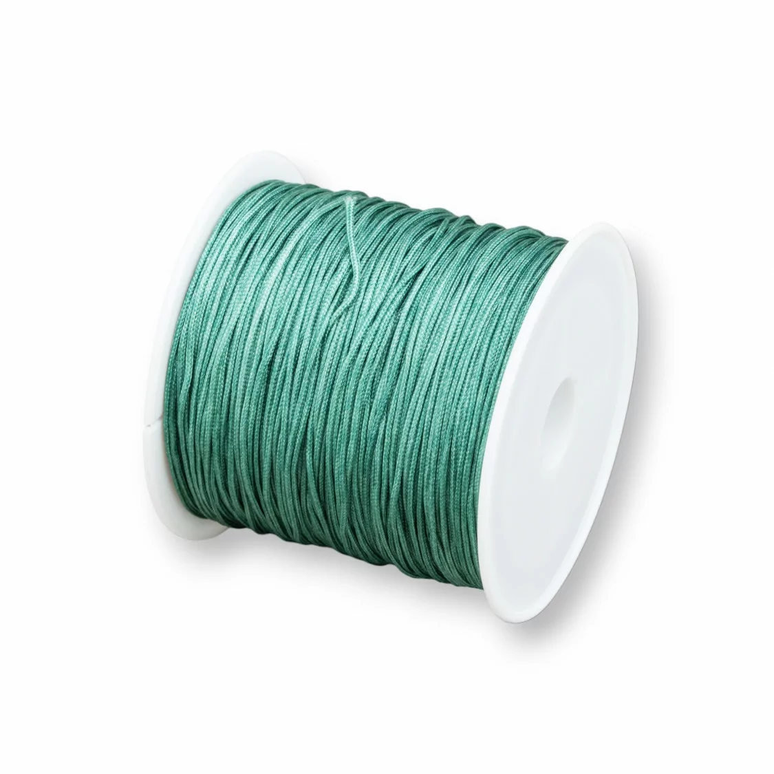 Filo Nylon Gioielli Chinese Knotting Cord 0,8mm 40 Metri Verde Petrolio-CHINESE KNOTTING CORD | Worldofjewel.com