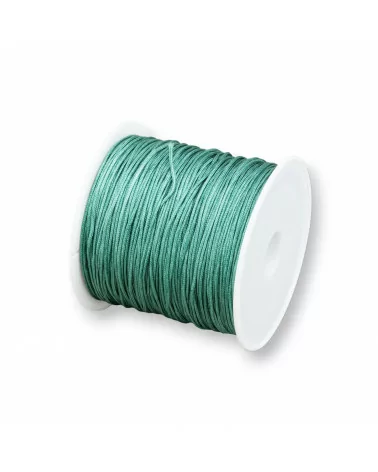 Filo Nylon Gioielli Chinese Knotting Cord 0,8mm 40 Metri Verde Petrolio-CHINESE KNOTTING CORD | Worldofjewel.com