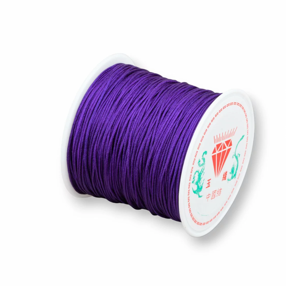 Filo Nylon Gioielli Chinese Knotting Cord 0,8mm 40 Metri Viola-CHINESE KNOTTING CORD | Worldofjewel.com