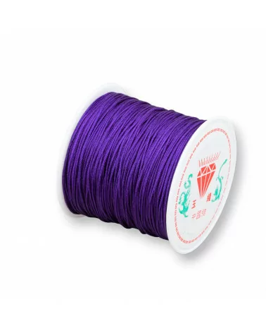 Filo Nylon Gioielli Chinese Knotting Cord 0,8mm 40 Metri Viola-CHINESE KNOTTING CORD | Worldofjewel.com