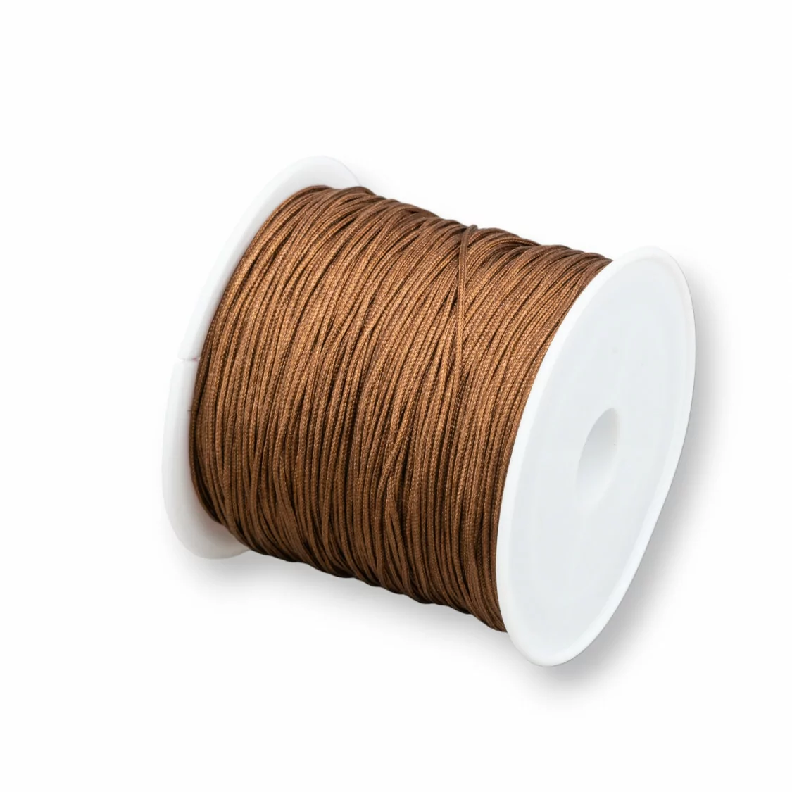 Filo Nylon Gioielli Chinese Knotting Cord 1mm 25 Metri Marrone Chiaro-CHINESE KNOTTING CORD | Worldofjewel.com