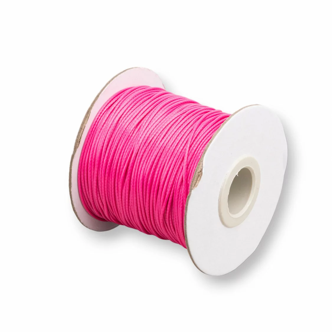 Cordone Cordoncino In Cotone Cerato 1,0mm 80 Metri Fucsia-CORDONCINO CERATO | Worldofjewel.com