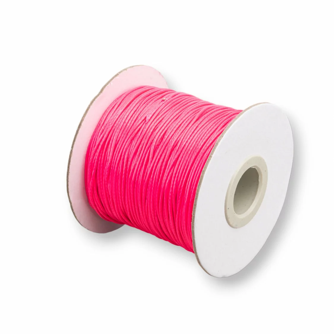 Cordone Cordoncino In Cotone Cerato 1,0mm 80 Metri Fucsia-CORDONCINO CERATO | Worldofjewel.com