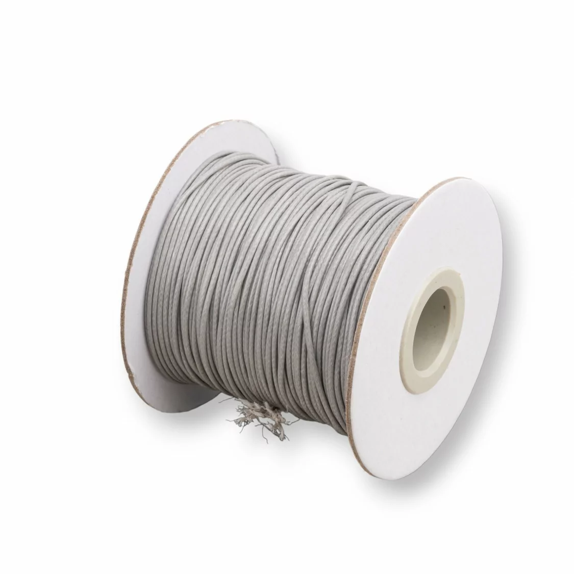 Cordone Cordoncino In Cotone Cerato 1,0mm 80 Metri Grigio Caldo-CORDONCINO CERATO | Worldofjewel.com