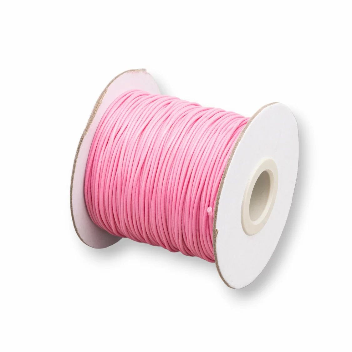 Cordone Cordoncino In Cotone Cerato 1,0mm 80 Metri Rosa-CORDONCINO CERATO | Worldofjewel.com