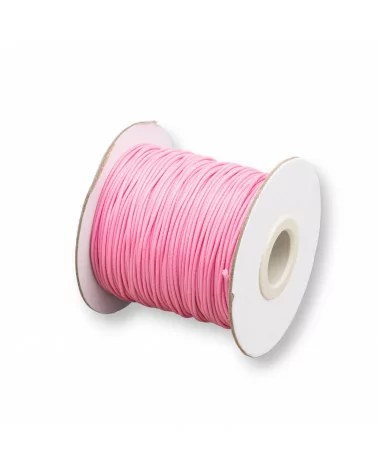 Cordone Cordoncino In Cotone Cerato 1,0mm 80 Metri Rosa-CORDONCINO CERATO | Worldofjewel.com