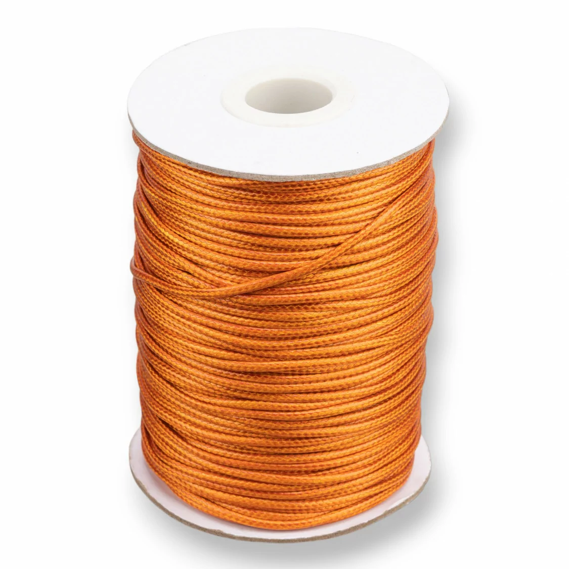 Cordone Cordoncino In Cotone Cerato 1,5mm 80 Metri Arancio-CORDONCINO CERATO | Worldofjewel.com