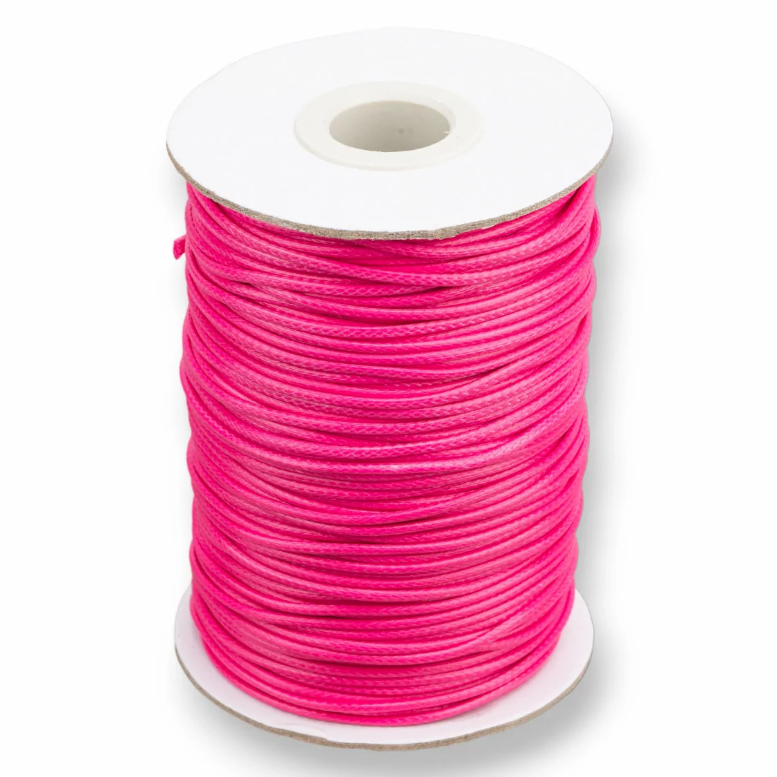 Cordone Cordoncino In Cotone Cerato 1,5mm 80 Metri Fucsia-CORDONCINO CERATO | Worldofjewel.com