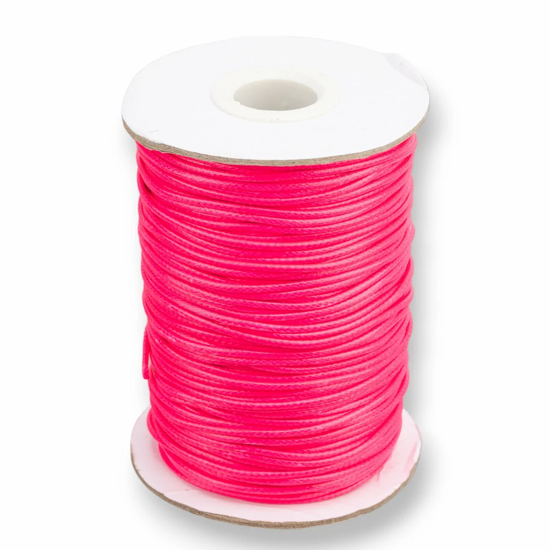 Cordone Cordoncino In Cotone Cerato 1,5mm 80 Metri Fucsia Chiaro-CORDONCINO CERATO | Worldofjewel.com