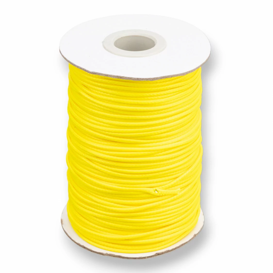 Cordone Cordoncino In Cotone Cerato 1,5mm 80 Metri Giallo Chiaro-CORDONCINO CERATO | Worldofjewel.com