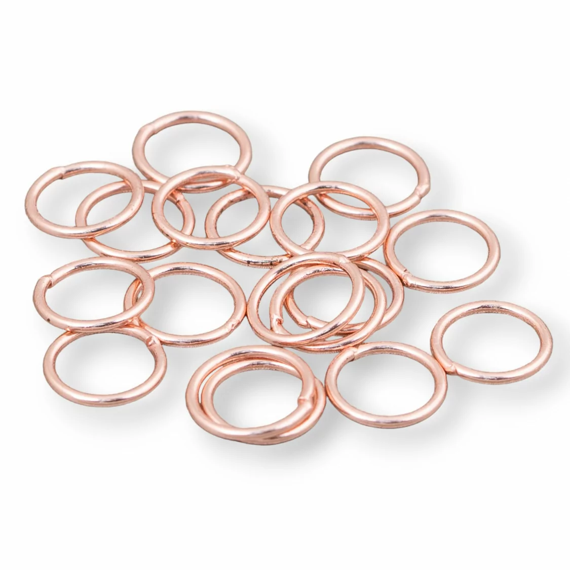 Contromaglia Anellini Di Argento 925 Saldati 8mm Filo 0,9mm 5gr Oro Rosa-ANELLINI SALDATI | Worldofjewel.com