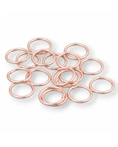 Contromaglia Anellini Di Argento 925 Saldati 8mm Filo 0,9mm 5gr Oro Rosa-ANELLINI SALDATI | Worldofjewel.com