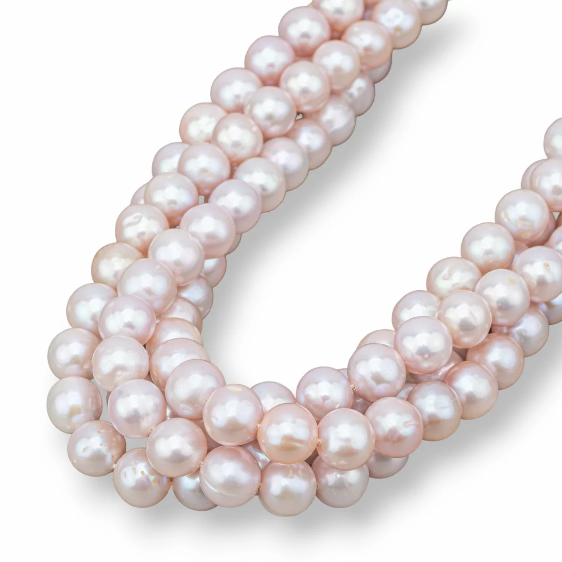 Perle di Fiume Tondo 8,5-9,0mm A Rosa-TONDO | Worldofjewel.com