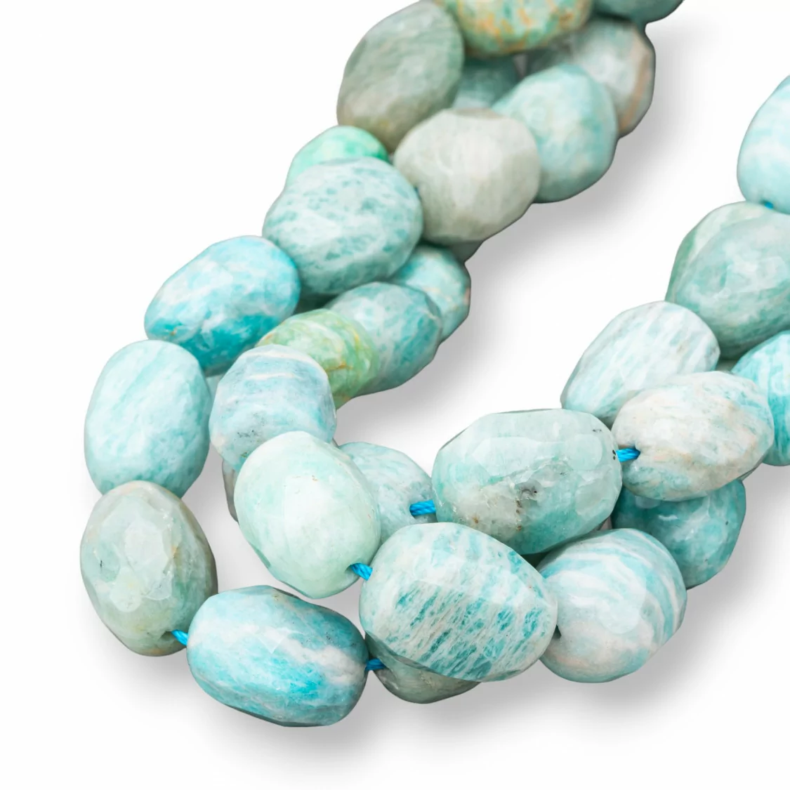 Amazzonite Sasso Burattato Sfaccettato 12-15x16-22mm-AMAZONITE | Worldofjewel.com