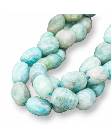 Amazzonite Sasso Burattato Sfaccettato 12-15x16-22mm-AMAZONITE | Worldofjewel.com