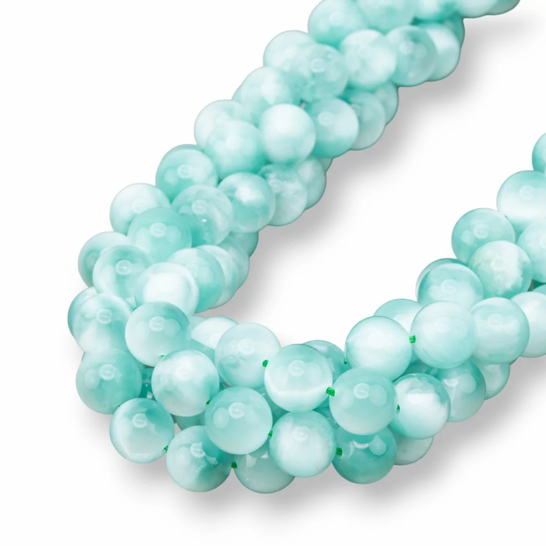 Larimar Verde Top Tondo Liscio 10mm-LARIMAR | Worldofjewel.com