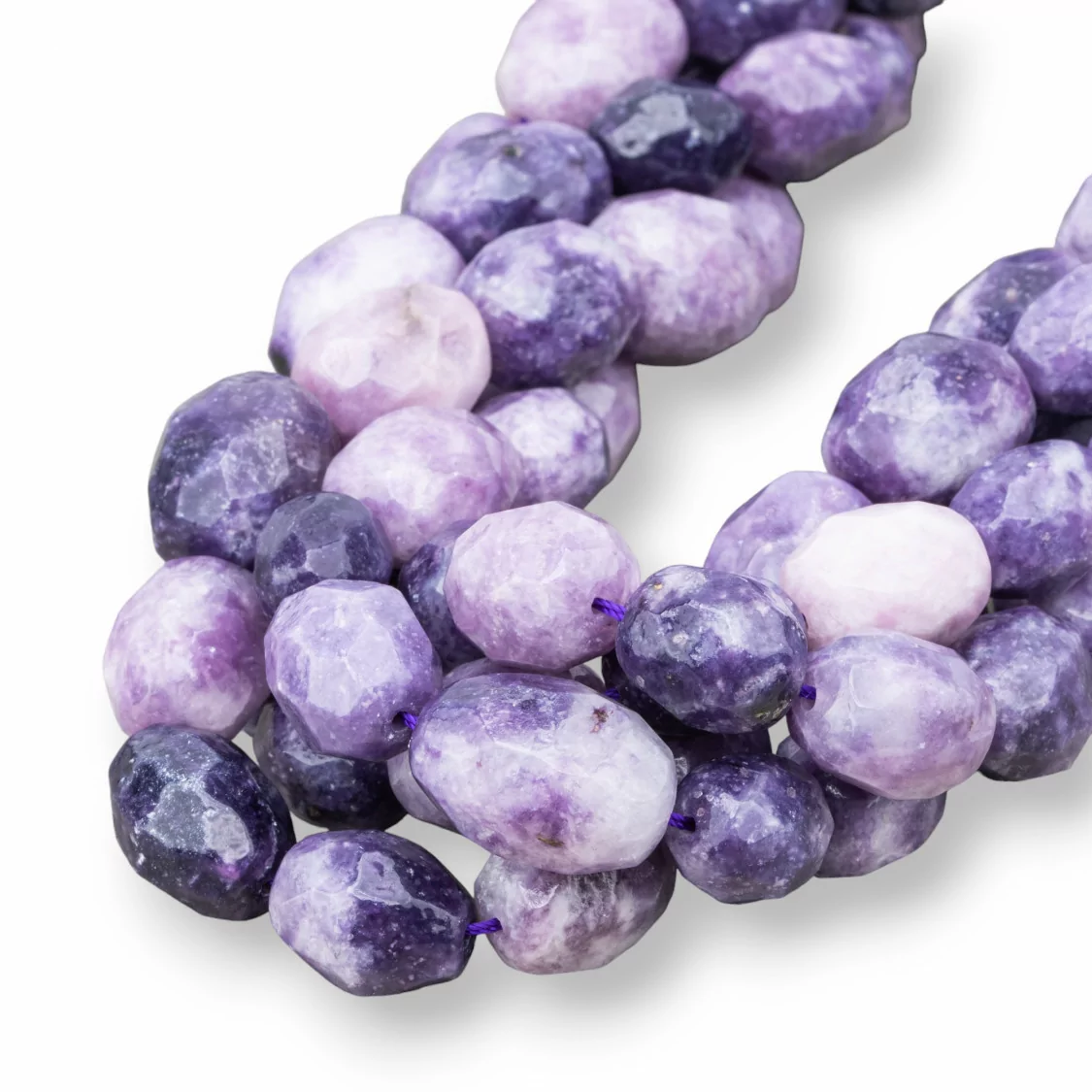 Sugilite Sasso Burattato Sfaccettato 12-15x15-22mm-CHAROITE E SUGILITE | Worldofjewel.com