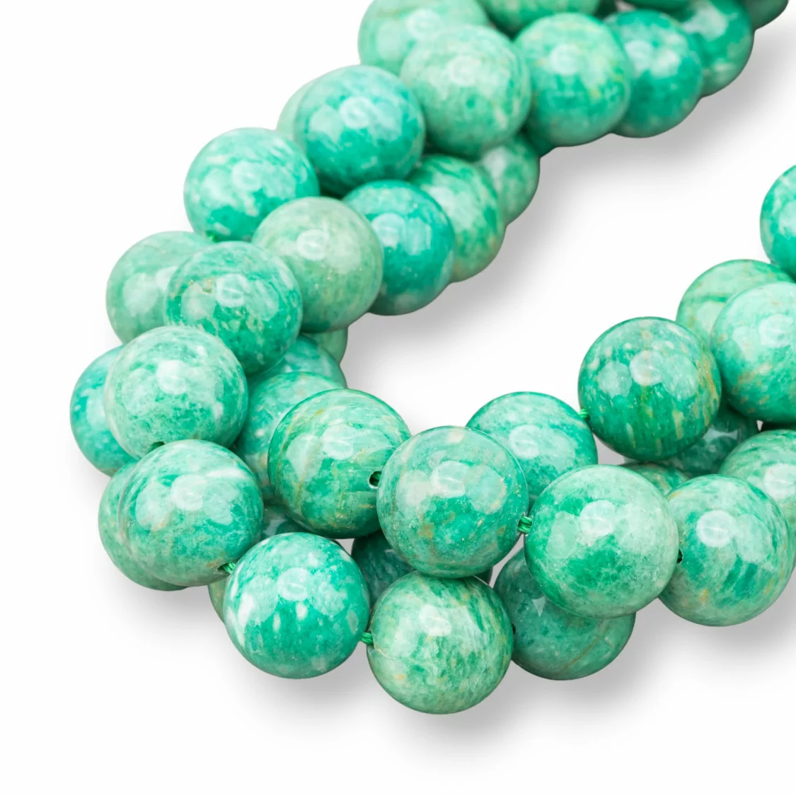 Amazzonite Del Madagascar Tondo Liscio 14mm Verde-AMAZONITE DEL MADAGASCAR | Worldofjewel.com