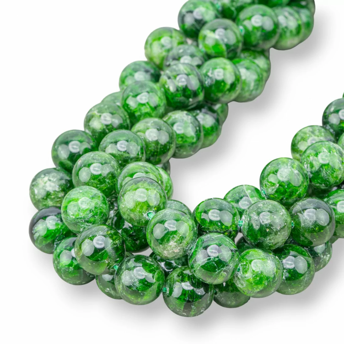 Granato Verde Tondo Liscio AAA 12mm-GRANATO | Worldofjewel.com