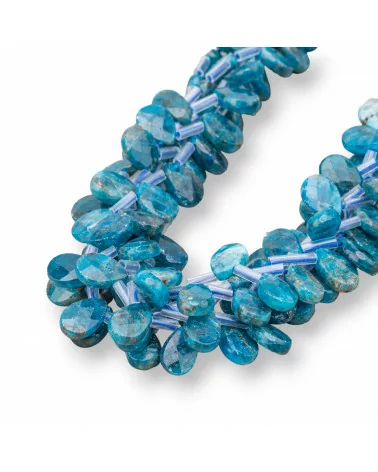 Apatite Gocce Briolette Piatto Sfaccettato 12x8mm-APATITE | Worldofjewel.com