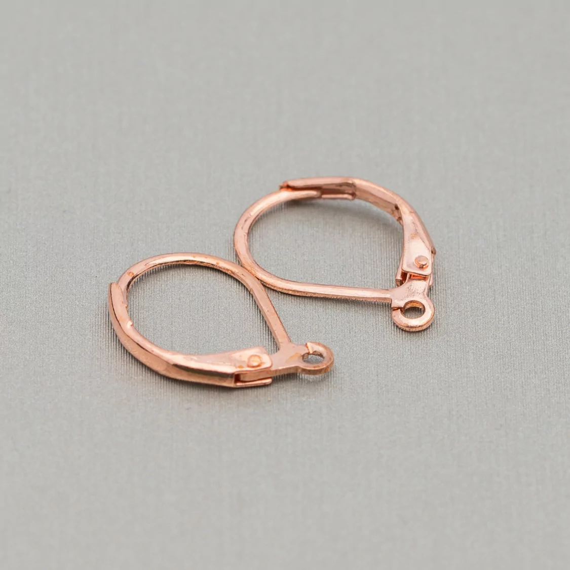 Base Per Orecchini Monachelle Chiuse Di Ottone 10x15mm 150 Paia Oro Rosa-BASI DI OTTONE E BRONZO | Worldofjewel.com