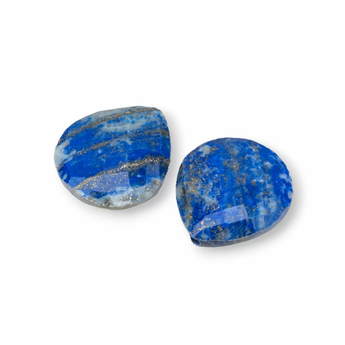 Cabochon A Goccia di Pietre Dure Naturali 16x18mm Spessore 7,5mm 8pz Sodalite- CABOCHON DI PIETRE DURE | Worldofjewel.com