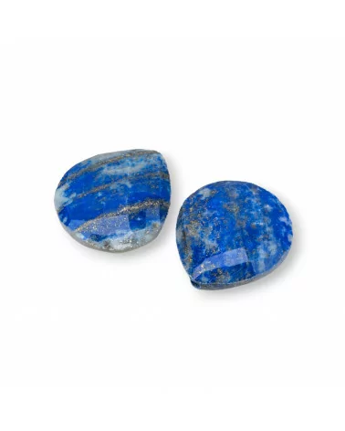 Cabochon A Goccia di Pietre Dure Naturali 16x18mm Spessore 7,5mm 8pz Sodalite- CABOCHON DI PIETRE DURE | Worldofjewel.com