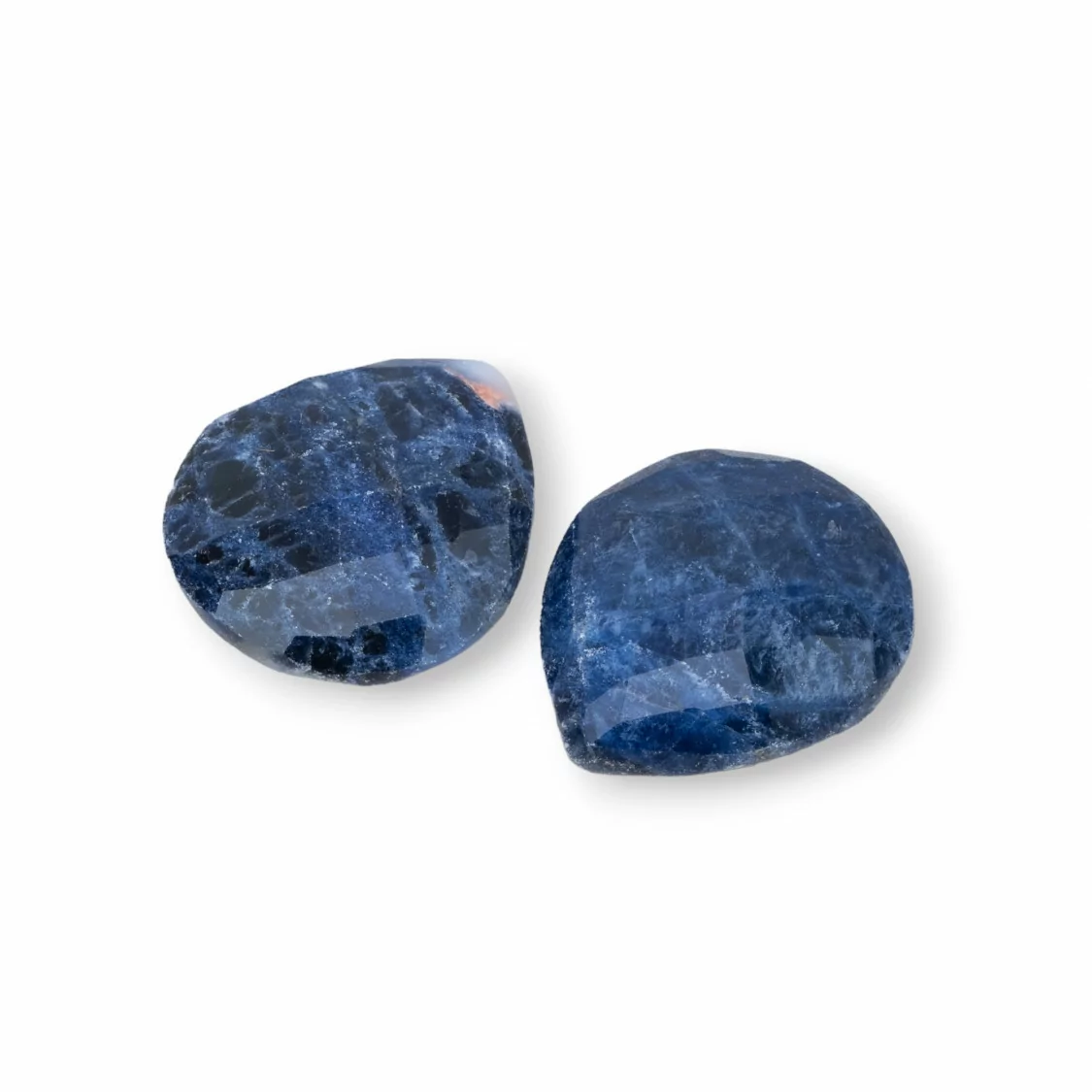 Cabochon A Goccia di Pietre Dure Naturali 16x18mm Spessore 7,5mm 8pz Sodalite- CABOCHON DI PIETRE DURE | Worldofjewel.com