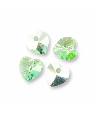 Swarovsky XILION Pendente Cuore ART. 6228 10mm Peridot AB 10pz-CRISTALLI SWAROVSKI | Worldofjewel.com