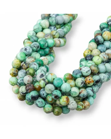 Variscite Tondo Liscio 6mm Scuro-CRISOPRASIO | Worldofjewel.com