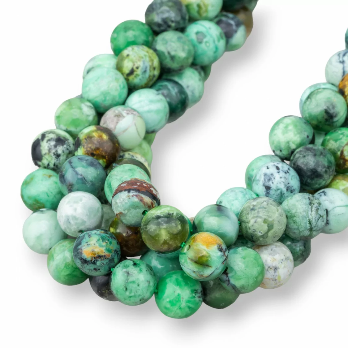 Variscite Tondo Liscio 10mm-CRISOPRASIO | Worldofjewel.com