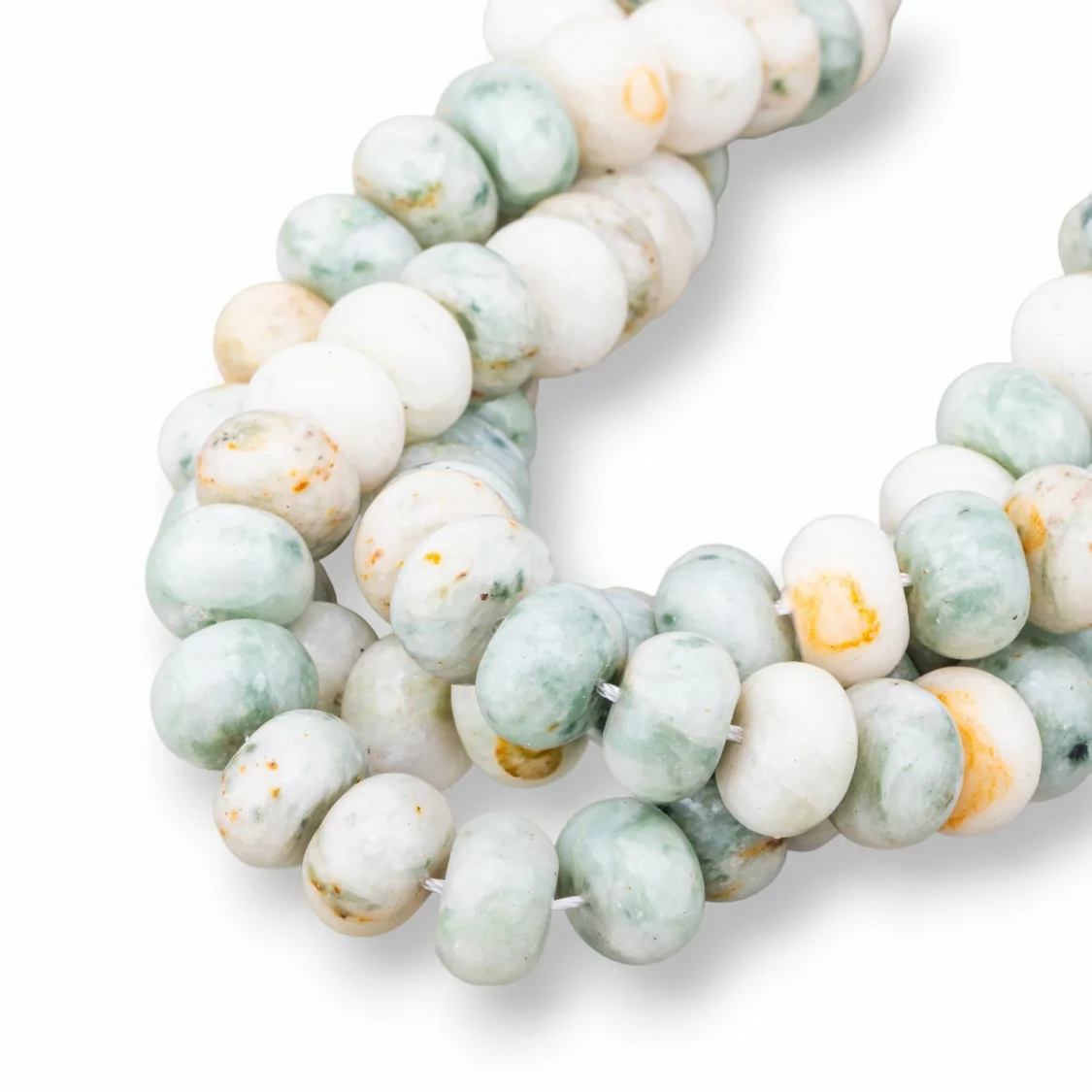 Amazzonite Multicolor Rondelle Lisce 12x8mm-AMAZONITE MULTICOLOR | Worldofjewel.com