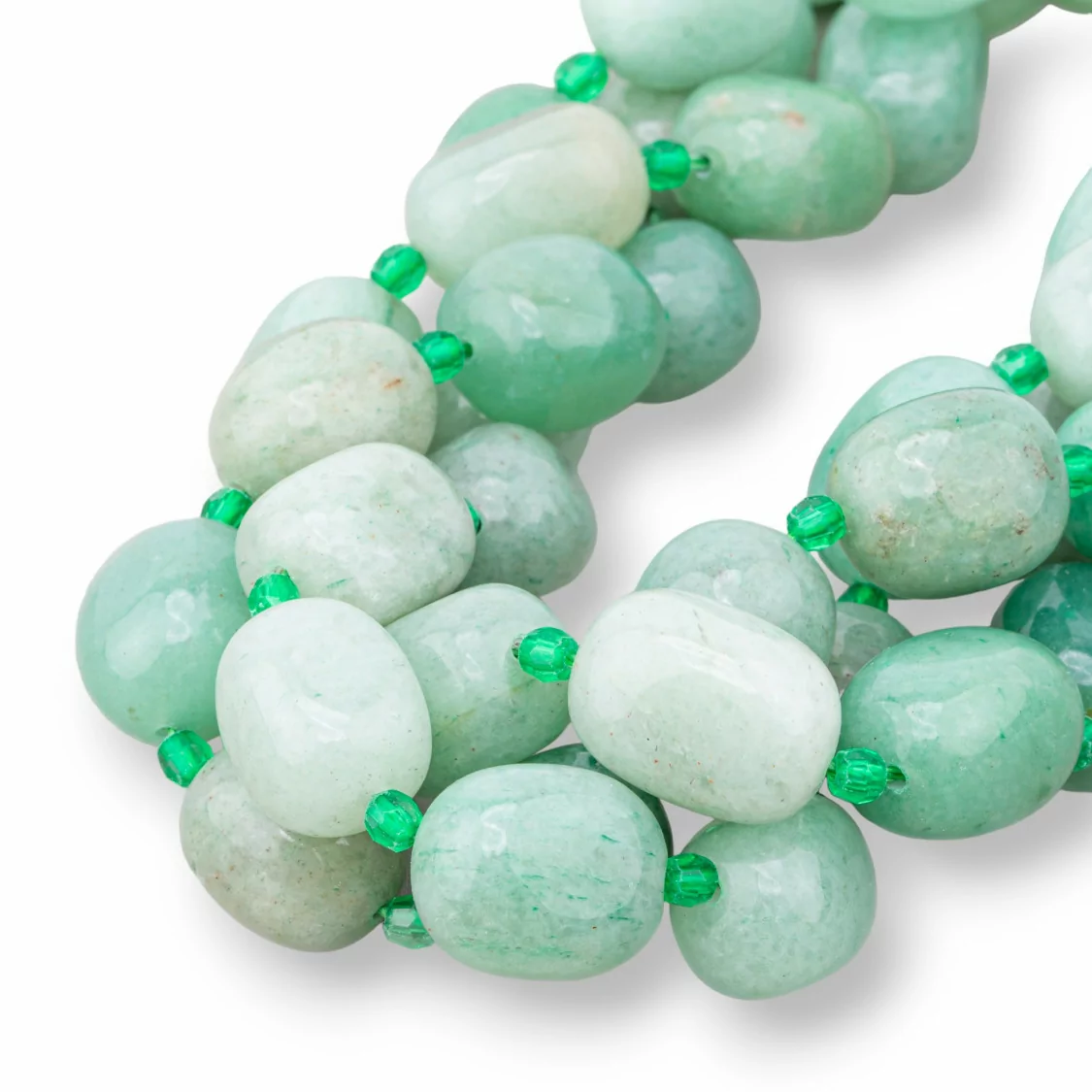 Avventurina Verde Sasso Burattato 8-13x13-18mm-AMAZONITE | Worldofjewel.com