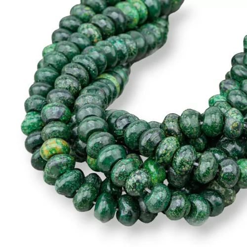 Afrikanische Jade Rondelle glatt 8x5mm