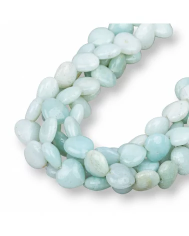 Amazzonite Cuore Piatto 12mm Seconda Scelta-AMAZONITE CLASSICA | Worldofjewel.com