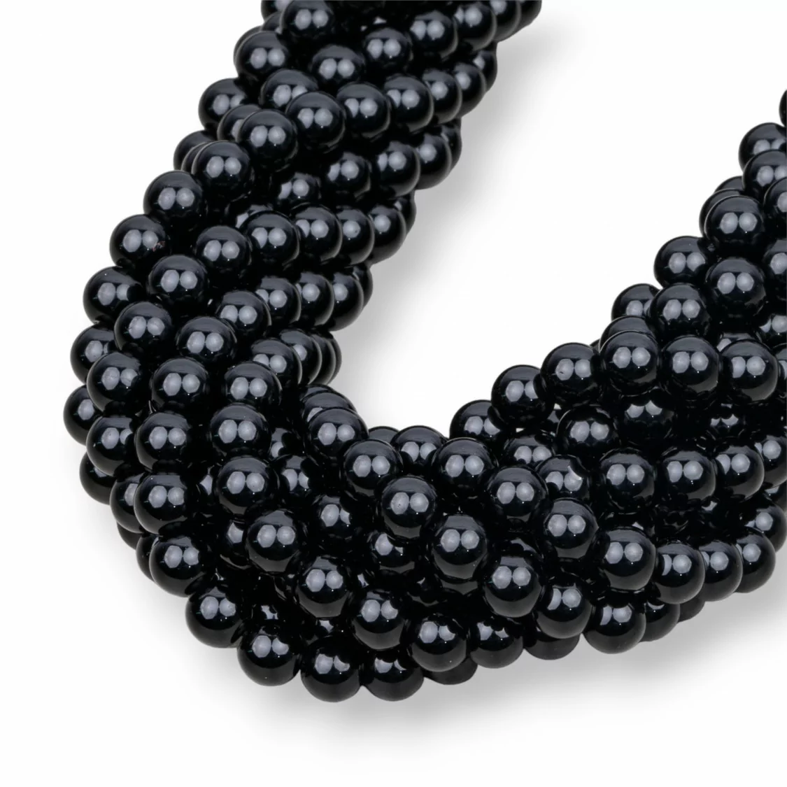 Cristallo Nero Tondo Liscio 6mm-CRISTALLO NERO | Worldofjewel.com