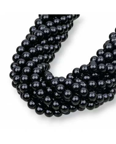 Cristallo Nero Tondo Liscio 6mm-CRISTALLO NERO | Worldofjewel.com