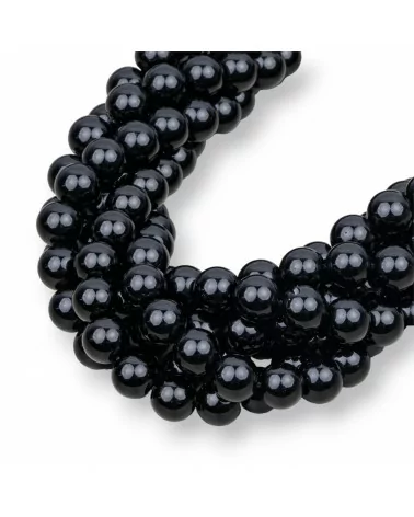 Cristallo Nero Tondo Liscio 8mm-CRISTALLO NERO | Worldofjewel.com