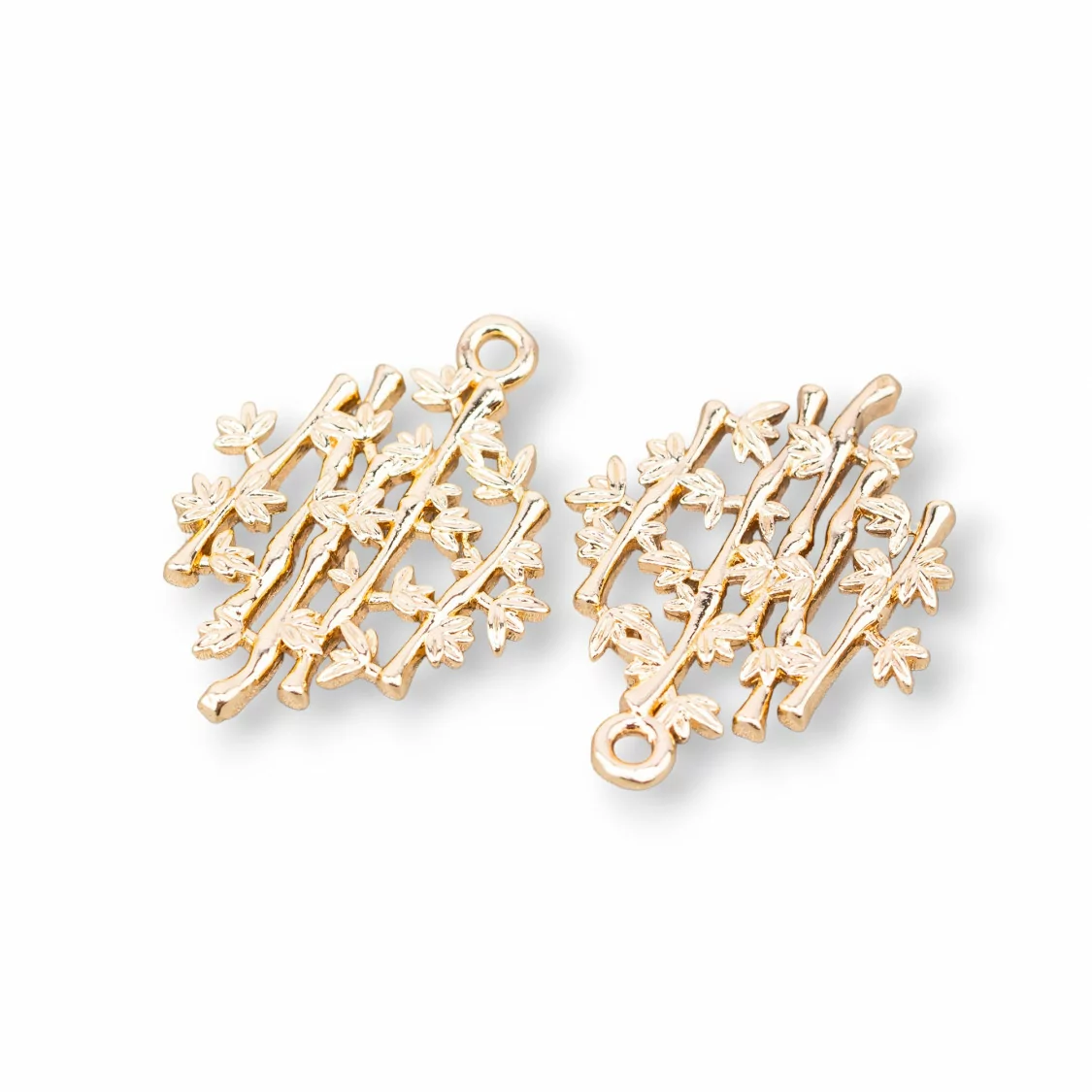 Componente Pendente Di Bronzo 15x22mm 40pz Con 1 Anellino-PENDENTI E CHARMS | Worldofjewel.com