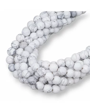 Aulite Bianco Perlina Tonda Sfaccettata 8mm-AULITE BIANCO | Worldofjewel.com