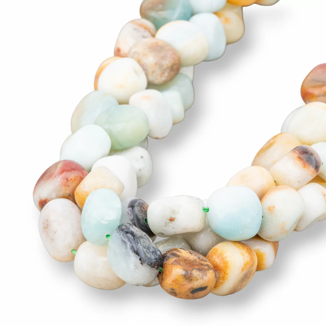 Amazzonite Multicolor Sasso Burattato 8-12x10-15mm-AMAZONITE MULTICOLOR | Worldofjewel.com