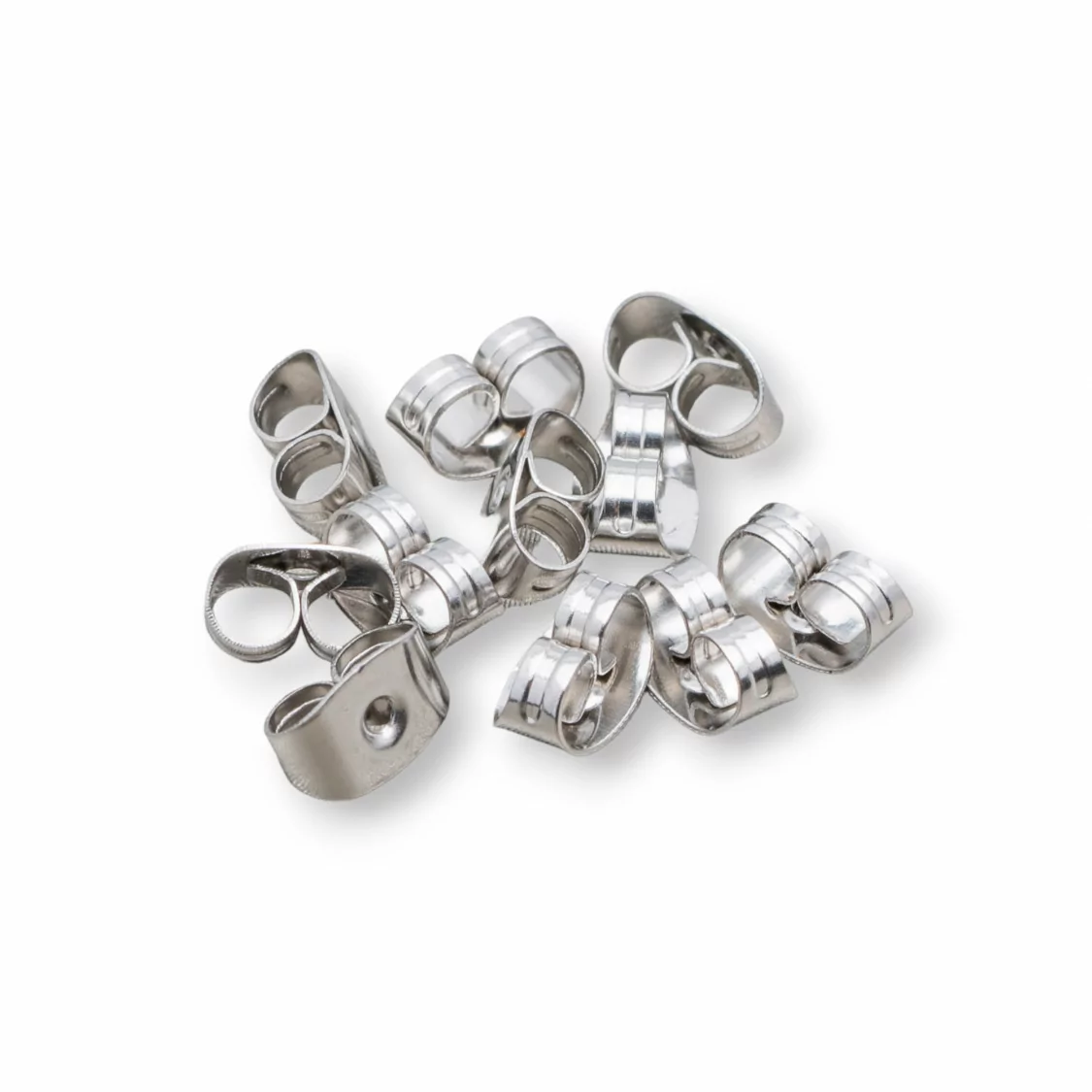 Farfalline Stoppino Di Acciaio 4x7mm Per Orecchini A Perno 90gr-STOPPINO FARFALLE | Worldofjewel.com