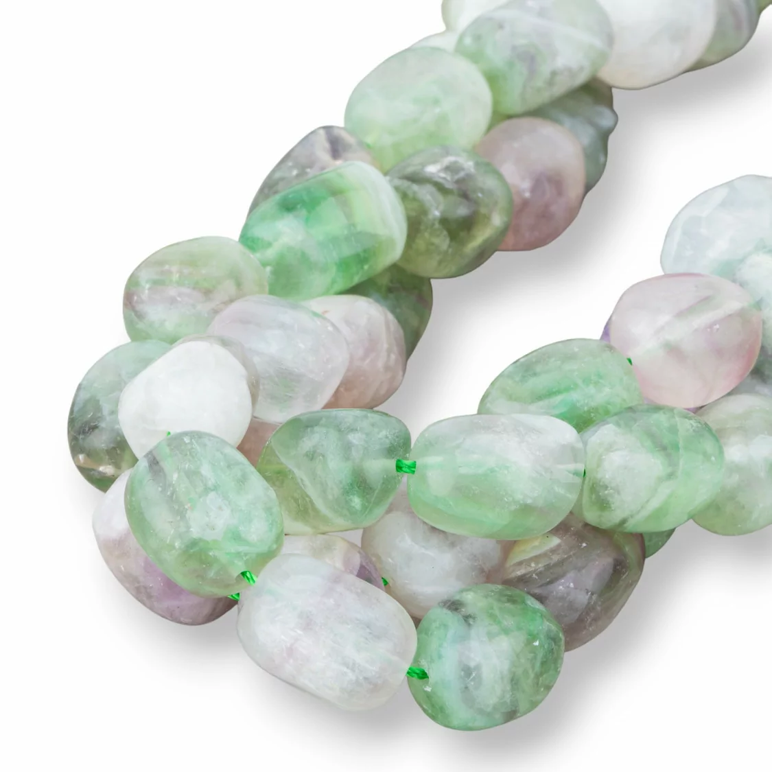 Fluorite Verde Sasso Burattato 8-12x10-15mm-FLUORITE VERDE | Worldofjewel.com