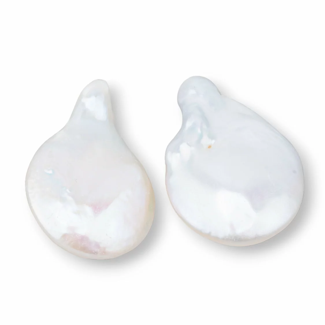 Perle Di Fiume Barocche Gocce Piatte (YHG) 18-19gr 1 Coppia-PERLE BAROCCHE SFUSE | Worldofjewel.com