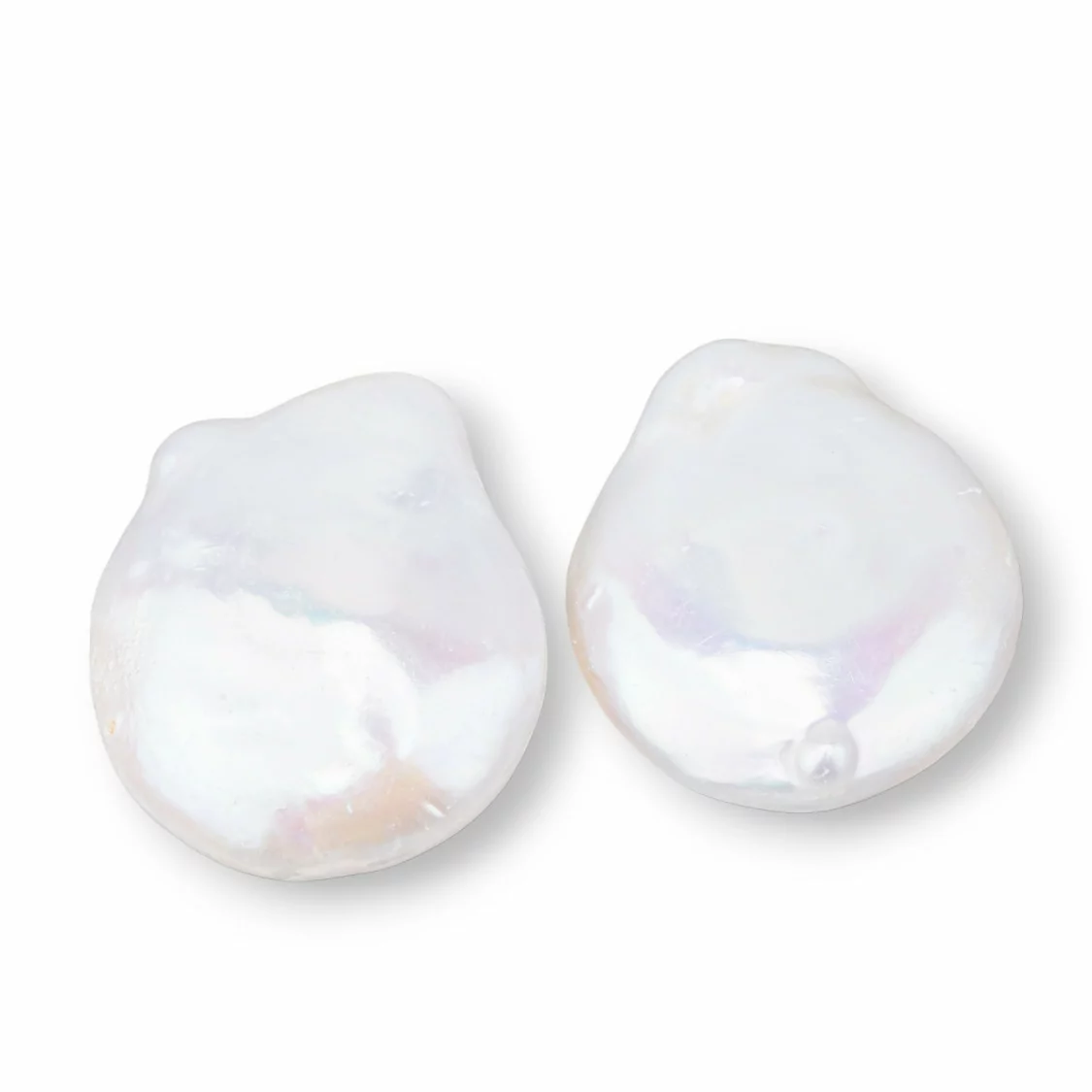 Perle Di Fiume Barocche Gocce Piatte (YHG) 20-21gr 1 Coppia-PERLE BAROCCHE SFUSE | Worldofjewel.com