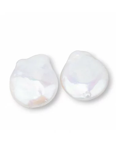 Perle Di Fiume Barocche Gocce Piatte (YHG) 20-21gr 1 Coppia-PERLE BAROCCHE SFUSE | Worldofjewel.com