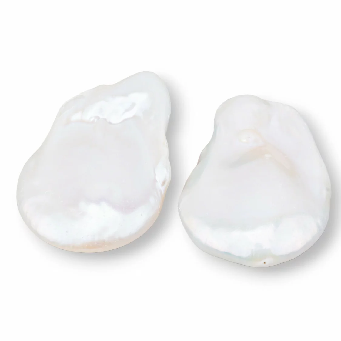 Perle Di Fiume Barocche Gocce Piatte (YHG) 27-28gr 1 Coppia-PERLE BAROCCHE SFUSE | Worldofjewel.com