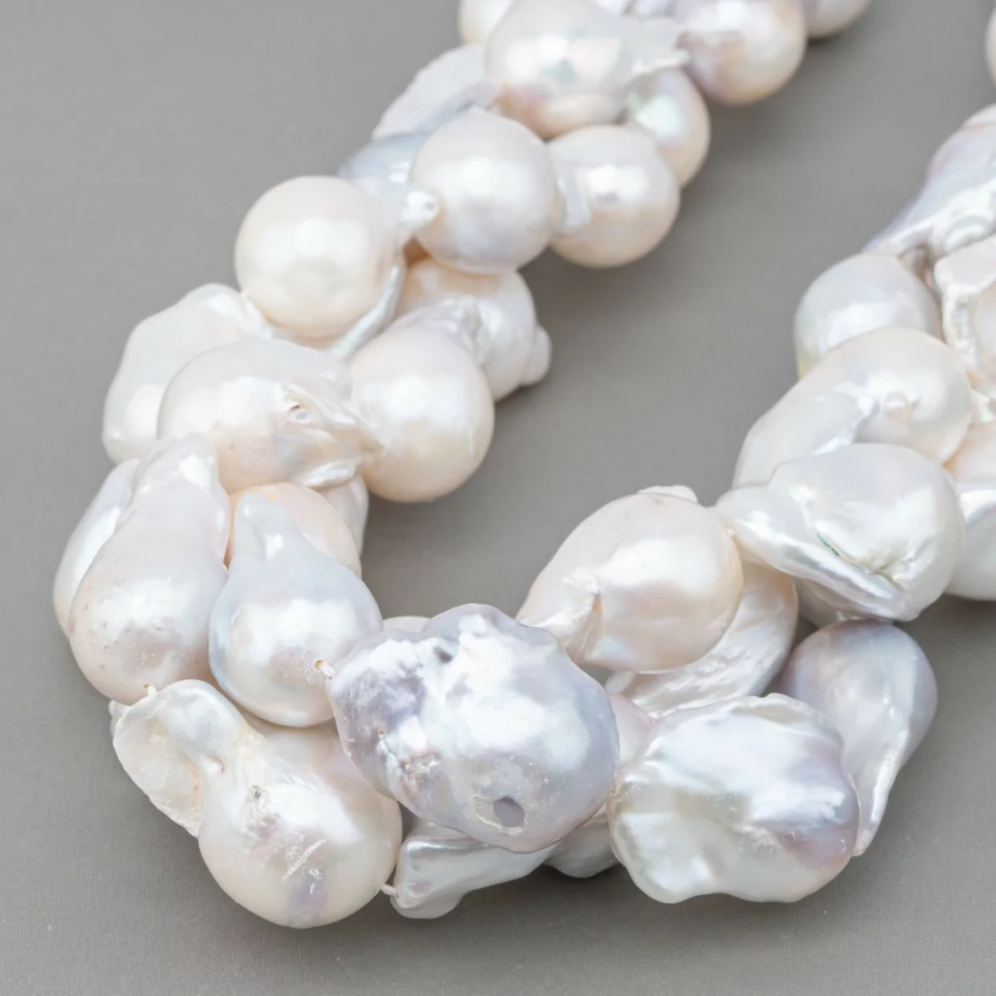 Perle Di Fiume Barocche A Goccia (MLW) 100-110gr Bianco-PERLE BAROCCHE | Worldofjewel.com